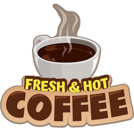 Signmission FRESH HOT COFFEE Concessionsign cart trailer stand sticker equipment, D-DC-24-Fresh Hot Coffee D-DC-24-Fresh Hot Coffee